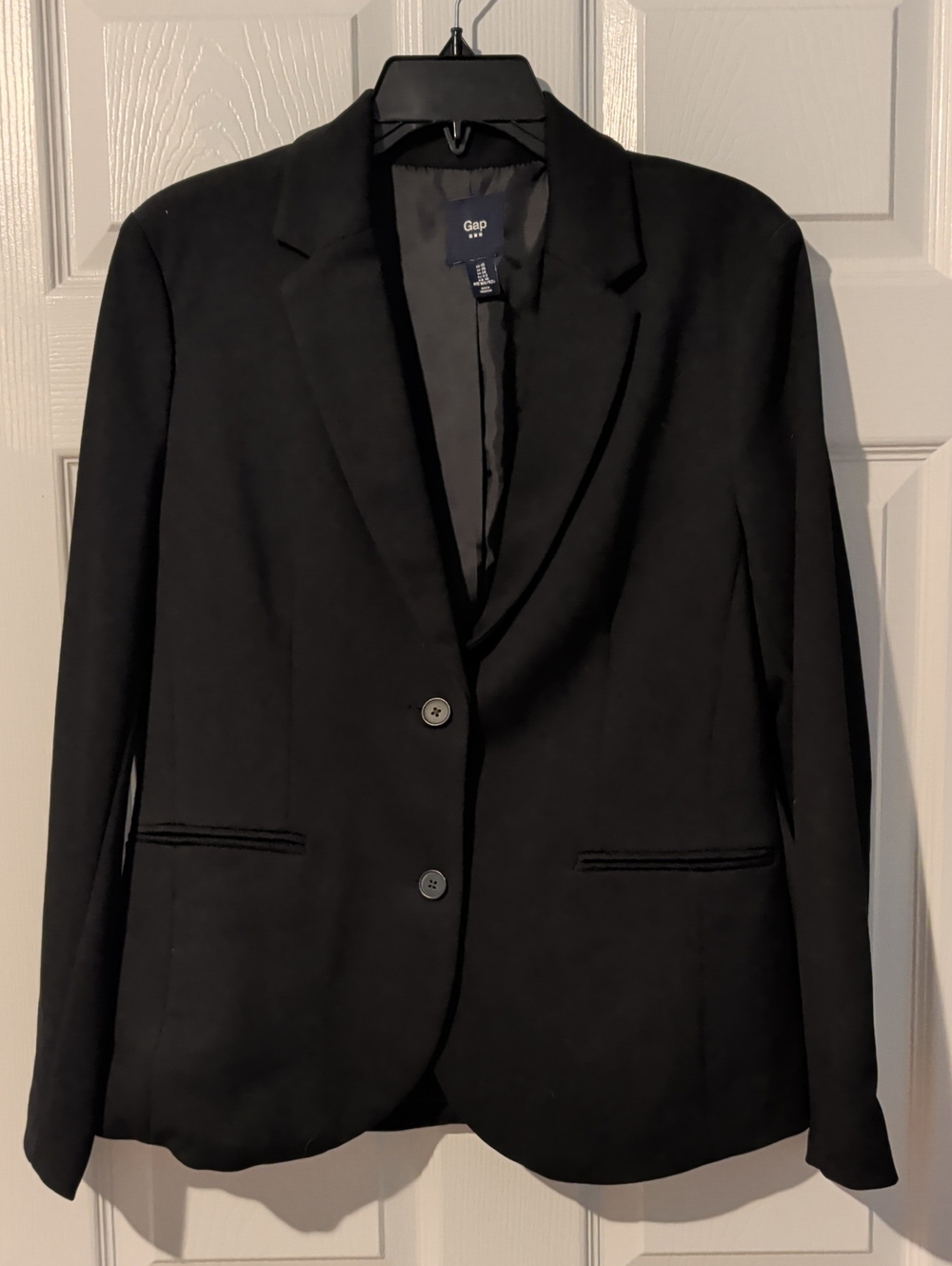 GAP Women's Black Two-Button Tailored Blazer